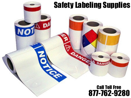 Vinyl safety labels for workplace labeling